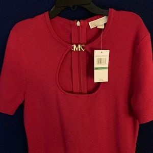 Michaels Kors dress red (large) new with tags